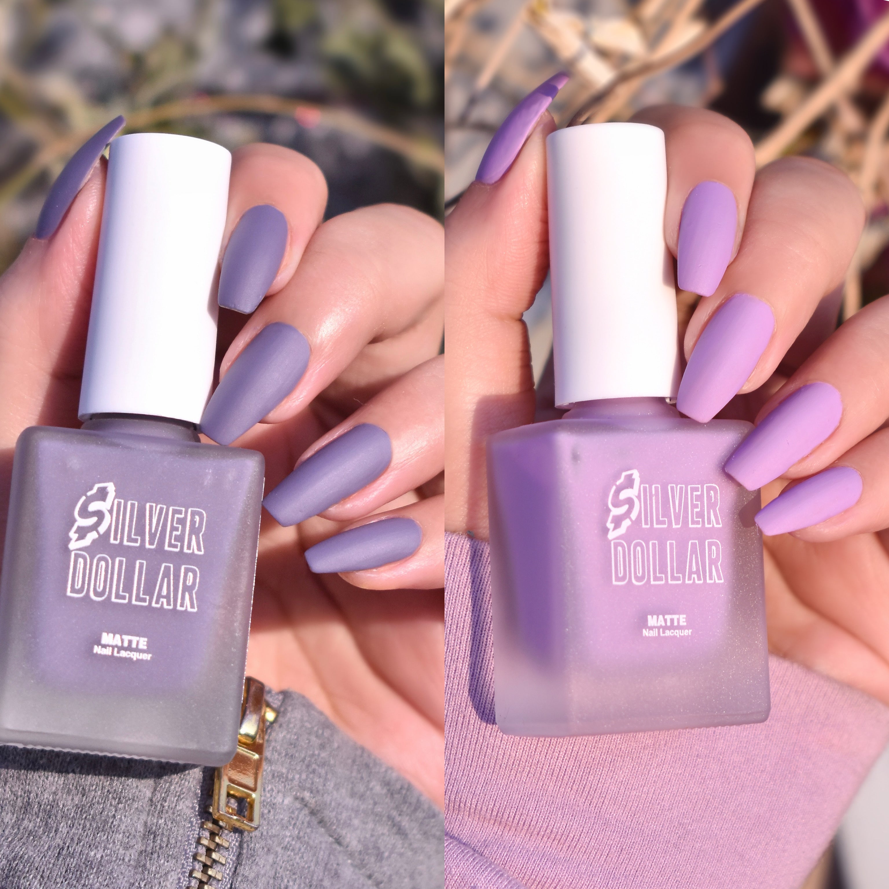 Buy Dreaming in Violet Dusty Violet radiant Orchid Inspired Holographic Nail  Polish Online in India - Etsy